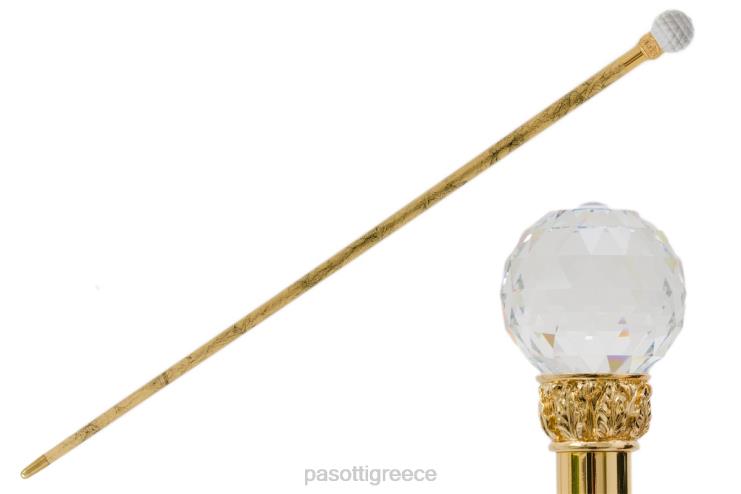 αξεσουάρ PASOTTI ba w01or - μπαστούνι κρυστάλλινης μπάλας, χρυσός άξονας 2N6B8234 για άνδρες και γυναίκες