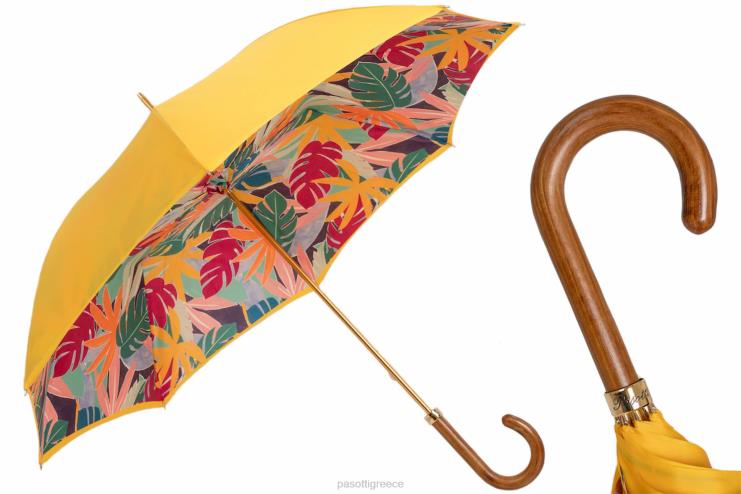 ομπρέλα | PASOTTI 189 vf305-1 l - κίτρινη τροπική ομπρέλα 2N6B8396 γυναίκες