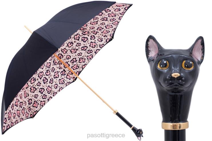 ομπρέλα | PASOTTI 189 5g284-1 k49 - ομπρέλα μαύρης γάτας και ζωηρή στάμπα 2N6B8566 γυναίκες