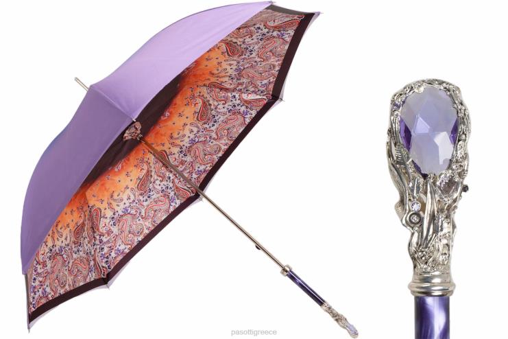 ομπρέλα | PASOTTI 189n vf662-1 w68pv - πορφυρό διαμάντι paisley 2N6B8489 γυναίκες