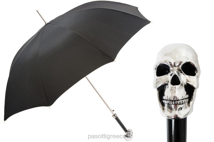 ομπρέλα | PASOTTI 478fa oxf-18 w33 - ασημένια ομπρέλα κρανίου 2N6B843 άνδρες