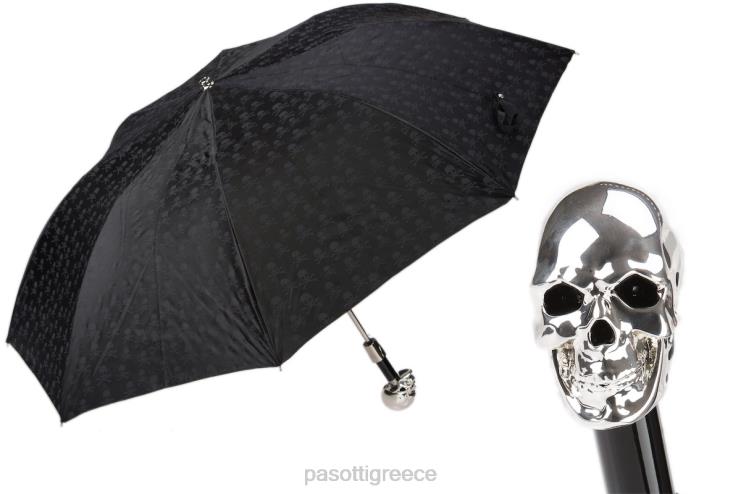 ομπρέλα | PASOTTI 64 pnt w33 - skulls print ασημένια ομπρέλα κρανίου 2N6B8173 άνδρες