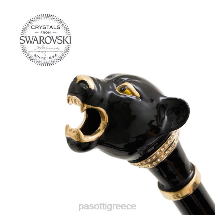 αξεσουάρ PASOTTI ba k1ne - μαύρο μπαστούνι πάνθηρα 2N6B8209 για άνδρες και γυναίκες