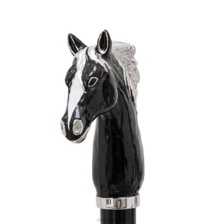 αξεσουάρ PASOTTI ba k45ne - μαύρο μπαστούνι αλόγου 2N6B8243 για άνδρες και γυναίκες