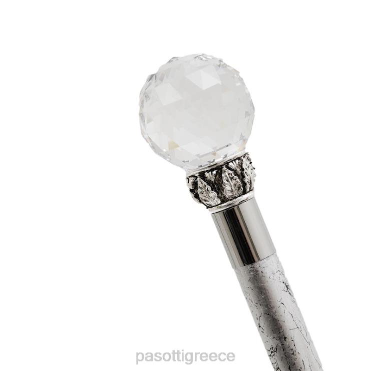 αξεσουάρ PASOTTI ba w01ar - μπαστούνι από κρυστάλλινο μπαστούνι ασημί άξονας 2N6B8241 για άνδρες και γυναίκες