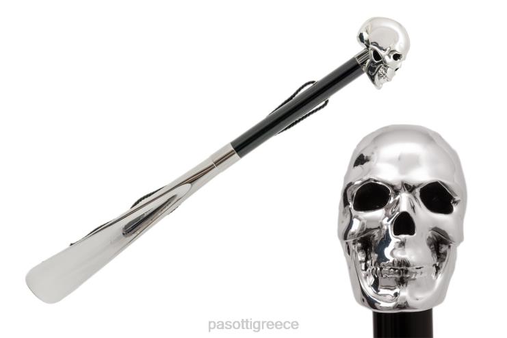 αξεσουάρ PASOTTI cs w33 - ασημένιο κρανίο παπουτσιών 2N6B8270 για άνδρες και γυναίκες