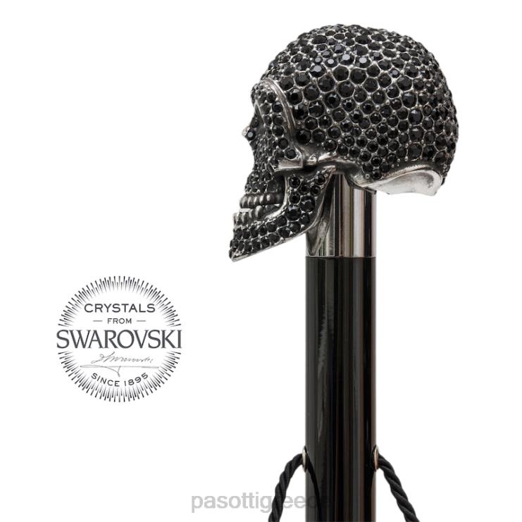 αξεσουάρ PASOTTI cs w333ne - μαύρο κέρατο για το κρανίο swarovski 2N6B8322 για άνδρες και γυναίκες