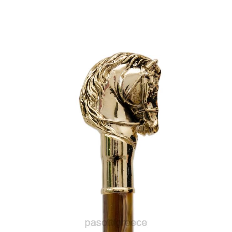 αξεσουάρ PASOTTI cs w41po - χρυσό πέταλο αλόγου μαργαριταρένιο καφέ άξονας 2N6B8310 για άνδρες και γυναίκες