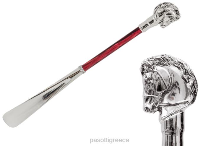 αξεσουάρ PASOTTI cs w41pr - ασημί πέταλο αλόγου κόκκινος άξονας 2N6B8289 για άνδρες και γυναίκες