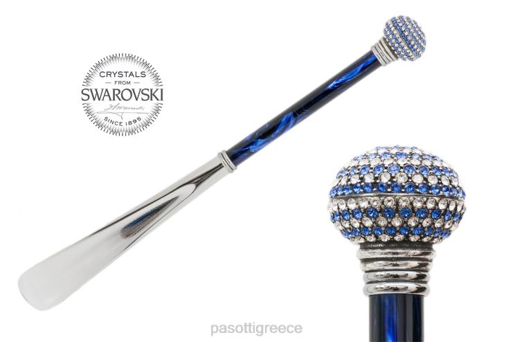 αξεσουάρ PASOTTI cs w71b pb - δίχρωμο κόρνα παπουτσιού με λαβή swarovski 2N6B8279 για άνδρες και γυναίκες